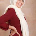 Cream Viscose Stone Hijab Image