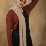 Nude Rose Premium Chiffon Hijab Image