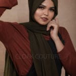 Olive Premium Chiffon Hijab Image