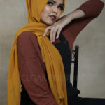 Mustard Premium Chiffon Hijab Image
