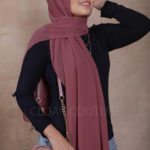 Berry Premium Chiffon Hijab Image