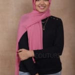 French Pink Premium Chiffon Hijab Image