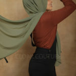 Sage Premium Chiffon Hijab Image
