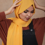 Mango Yellow Premium Chiffon Hijab Image
