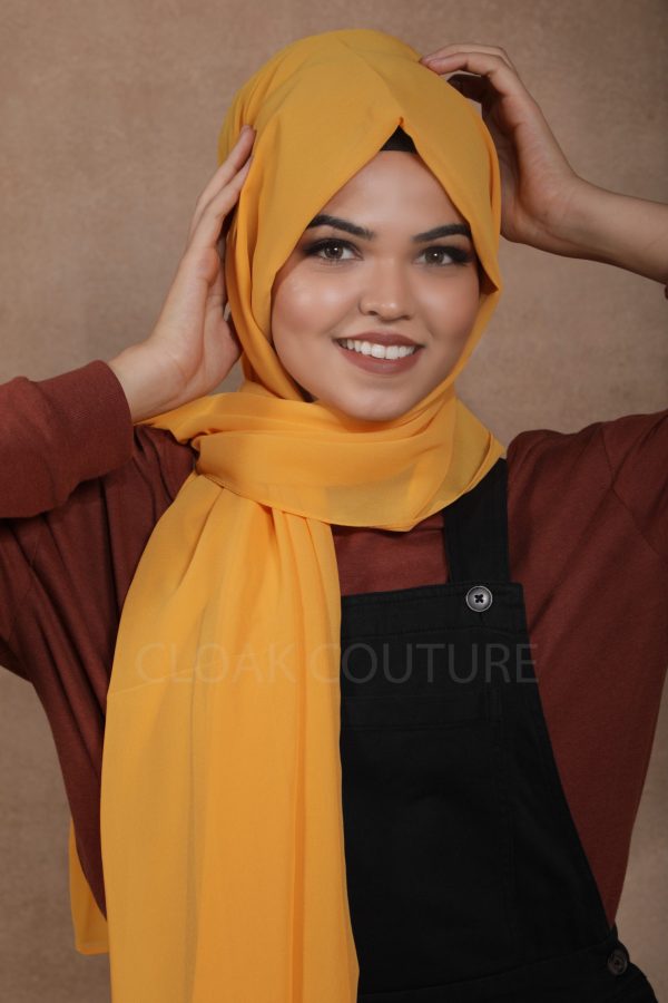 Mango Yellow Premium Chiffon Hijab