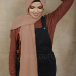 Nude Sand Premium Chiffon Hijab Image