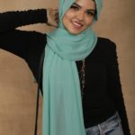 Aqua Green Premium Chiffon Hijab Image