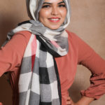 Tweed Colorblock Premium Viscose Hijab Image