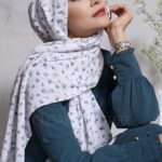 Frozen Chiffon printed Hijab Image