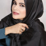 Raven Luxe Silk Hijab Image