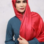 Ruby Luxe Silk Hijab Image