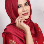 Bridal Red Luxe Silk Hijab Image