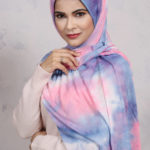 Galaxy Tie Dye Jersey Hijab Image