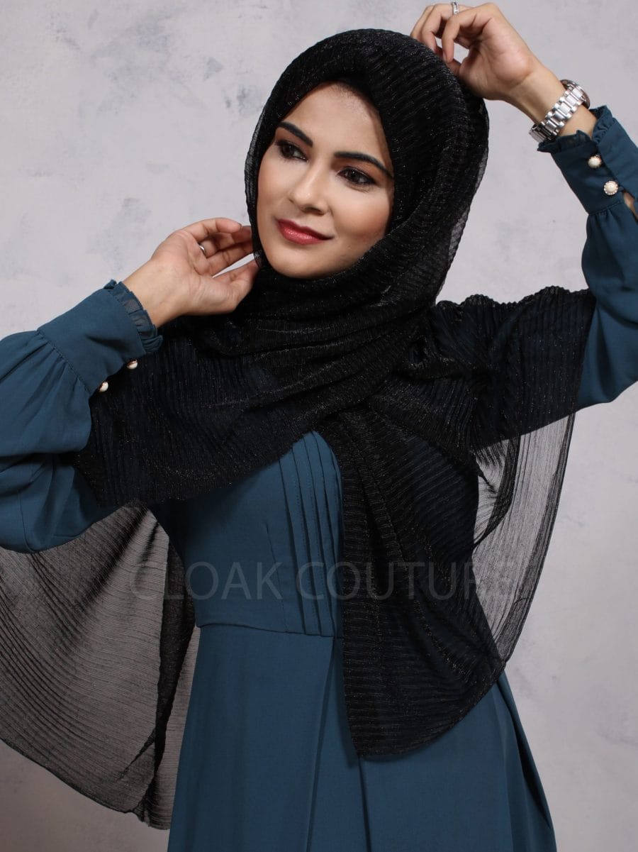 pleated chiffon hijab