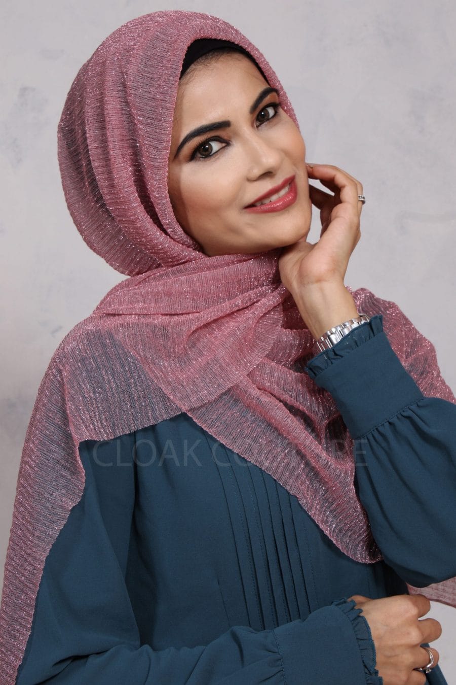 pleated chiffon hijab