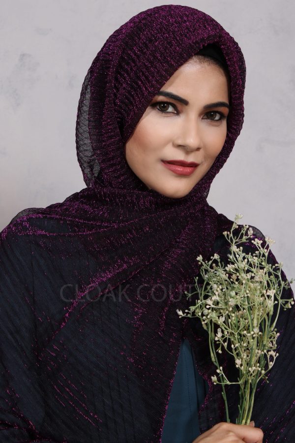 pleated chiffon hijab