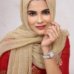pleated chiffon hijab