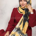 Queenbee Tie Dye Chiffon Hijab Image