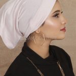 White Rose Tube Hijab Cap Image