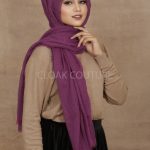 Magenta Crinkled Cotton Hijab Image