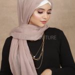 Creamsicle Crinkled Cotton Hijab Image