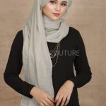 Cloud Crinkled Cotton Hijab Image