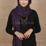 Mauve Crinkled Cotton Hijab Image