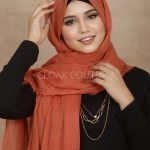 Marmalade Crinkled Cotton  Hijab Image