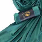 Emerald Luxe Silk Hijab Image