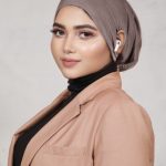 Ebony  Ear-slit Access Hijab Cap Image