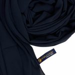 Navy Blue Premium Chiffon Hijab Image