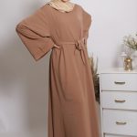 Eve Classic Abaya Dress - Tan Image