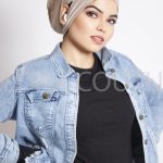 Beige Ear-slit Access Hijab Cap Image