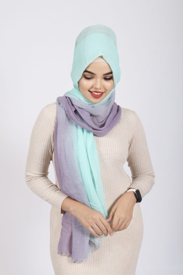 Unicorn Ombre Crinkled Cotton Hijab