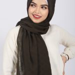 Avocado Turkish Rhombus Embossed Hijab Image