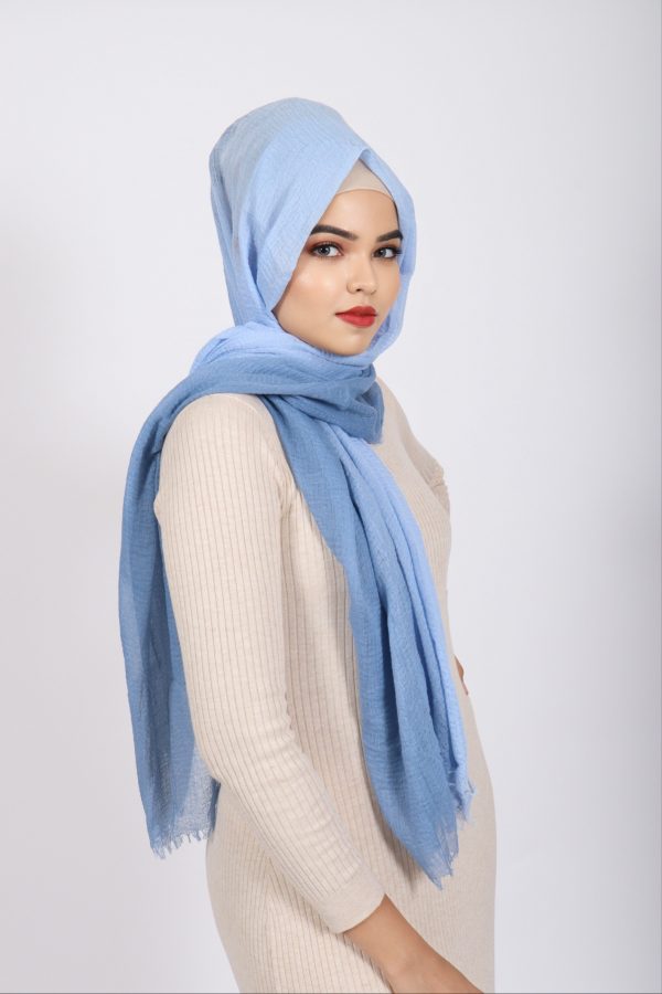 Elsa Ombre Crinkled Cotton Hijab