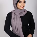 Blackcurrant Turkish Pleated Jersey Hijab Image