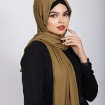 Golden Pear Turkish Pleated Jersey Hijab Image