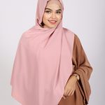Pastel Pink Silk Chiffon Hijabs Image