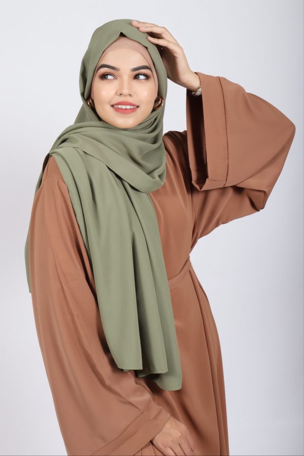 Matcha Silk Chiffon Hijab