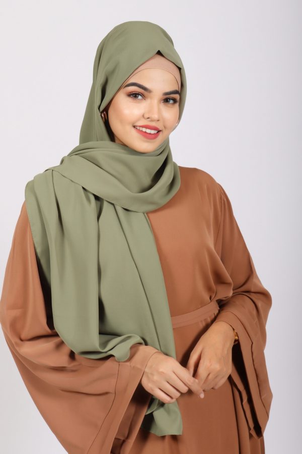 Matcha Silk Chiffon Hijab