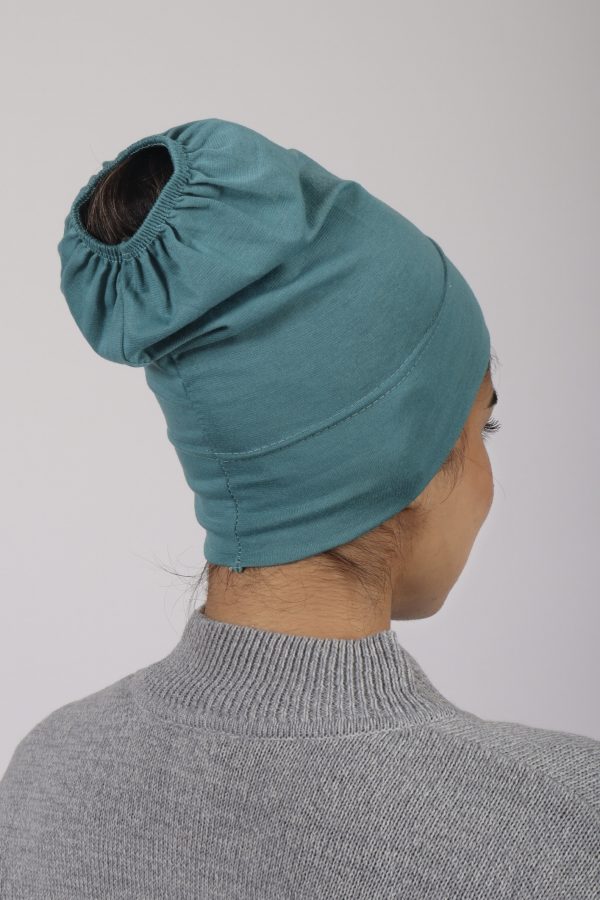 Turquoise Elasticback Hijab Cap