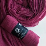 Mulberry Crinkled Cotton Hijab Image