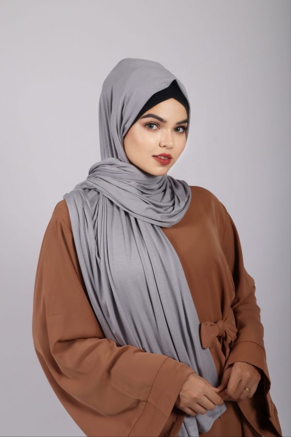 Frozen grey Premium Jersey Hijab
