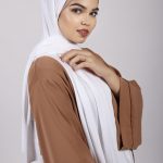 White Premium Jersey Hijab Image