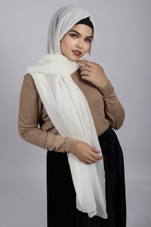 Cream Modal Hijab
