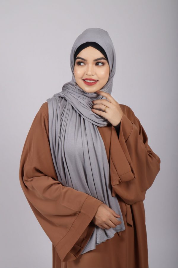 Frozen grey Premium Jersey Hijab