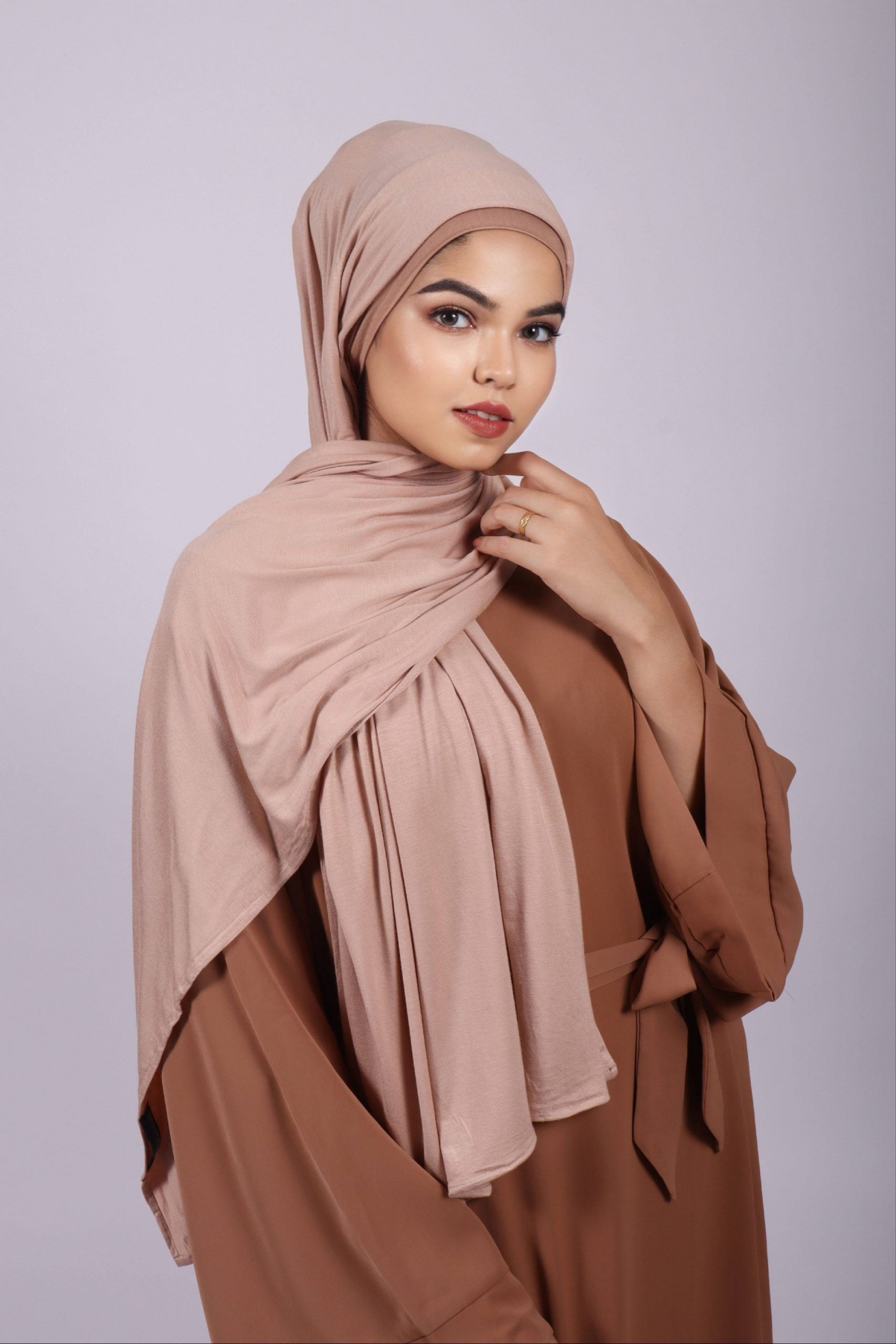 Sibel - Khaki Jersey Hijab