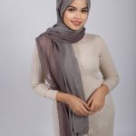Clay Ombre Crinkled Cotton Hijab Image