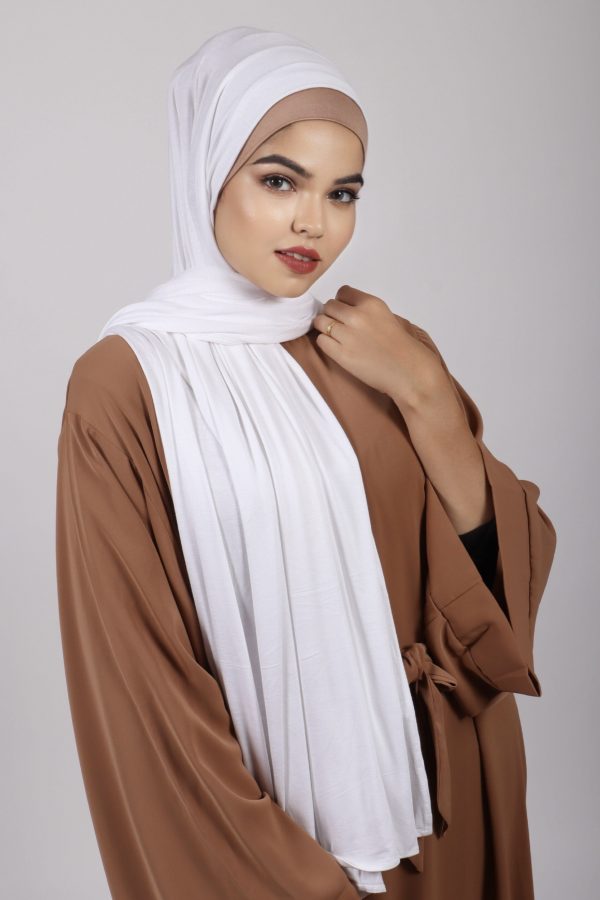 White Premium Jersey Hijab